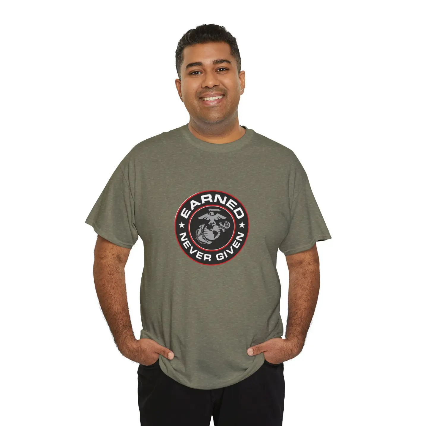 USMC “Earned Never Given” Marine Corps Tribute T-Shirt