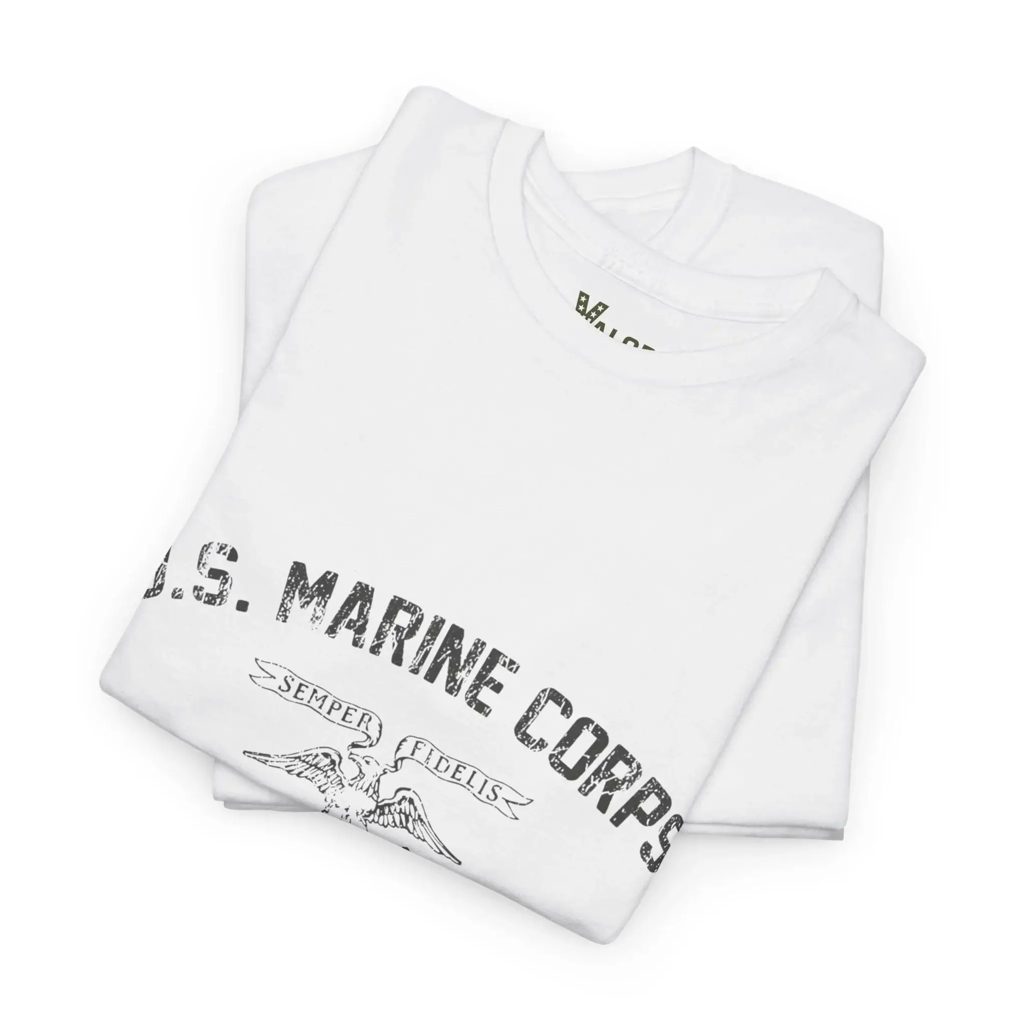 USMC Semper Fidelis Vintage Distressed Marine Corps T-Shirt