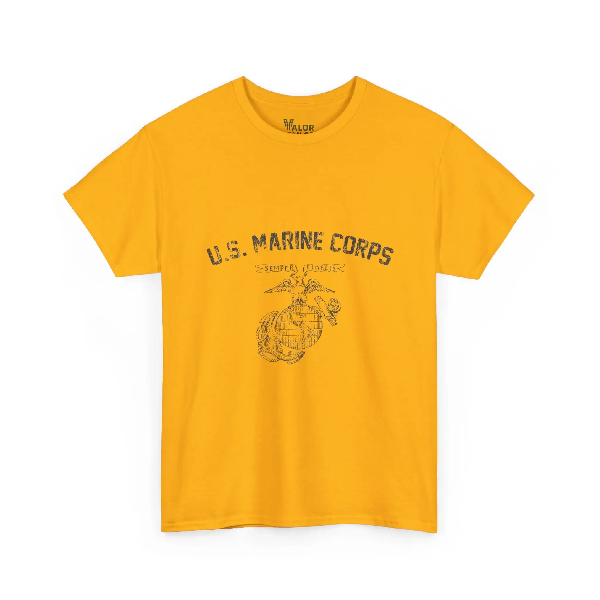 USMC Semper Fidelis Vintage Distressed Marine Corps T-Shirt