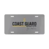 Custom US Coast Guard License Plate - Guardians of the Sea Personalize Name & Rank #000097
