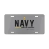 Custom US Navy License Plate - Damn The Torpedoes | Personalize Name & Rank #000094