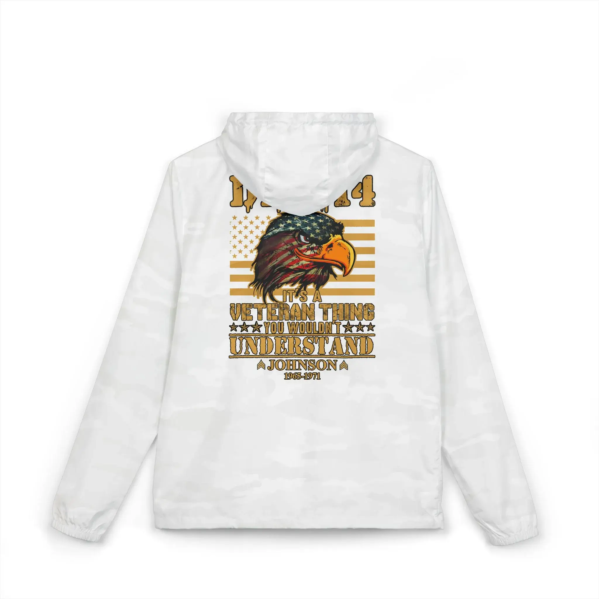 Customized DD-214 “It’s A Veteran Thing” Personalized Windbreaker Jacket #000098