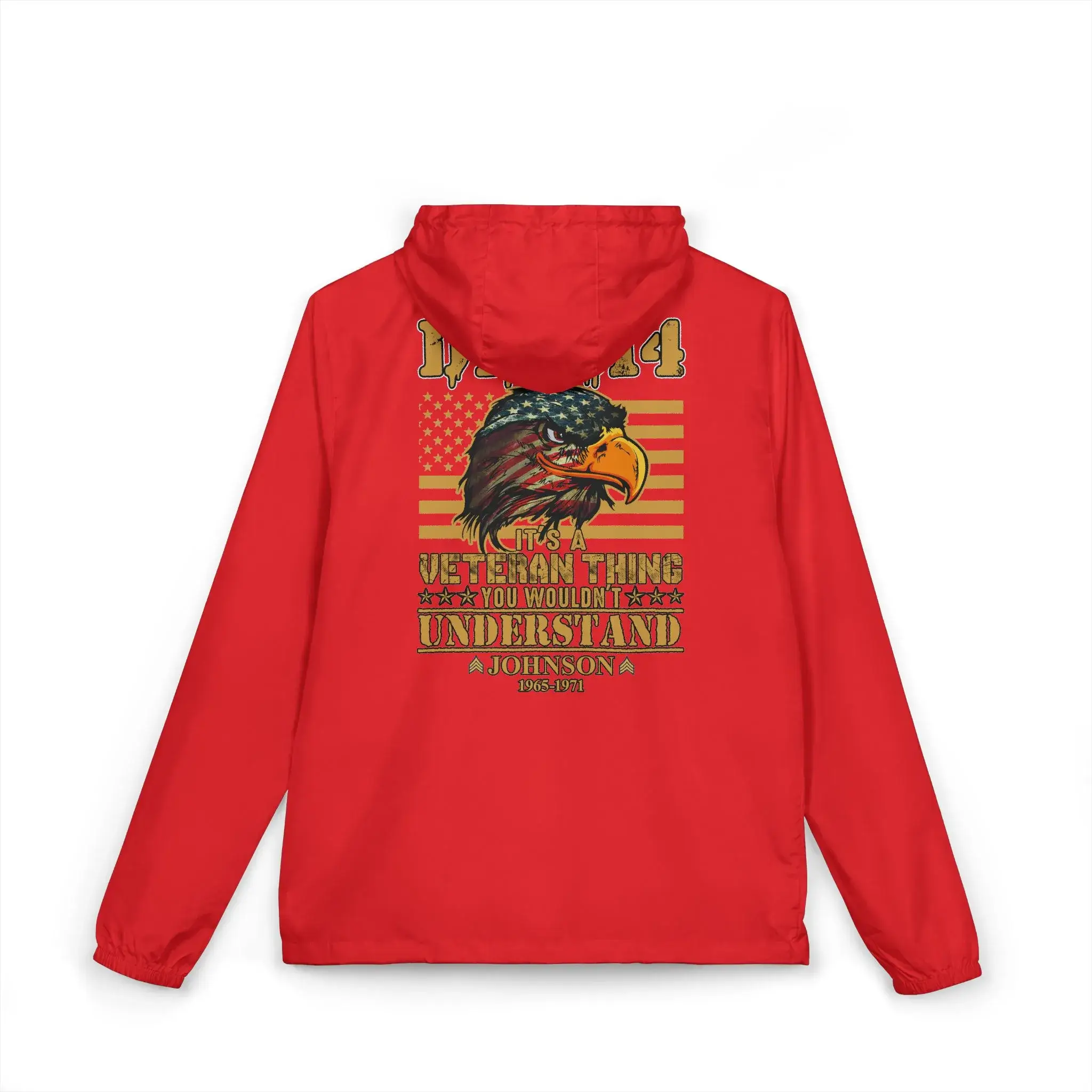 Customized DD-214 “It’s A Veteran Thing” Personalized Windbreaker Jacket #000098