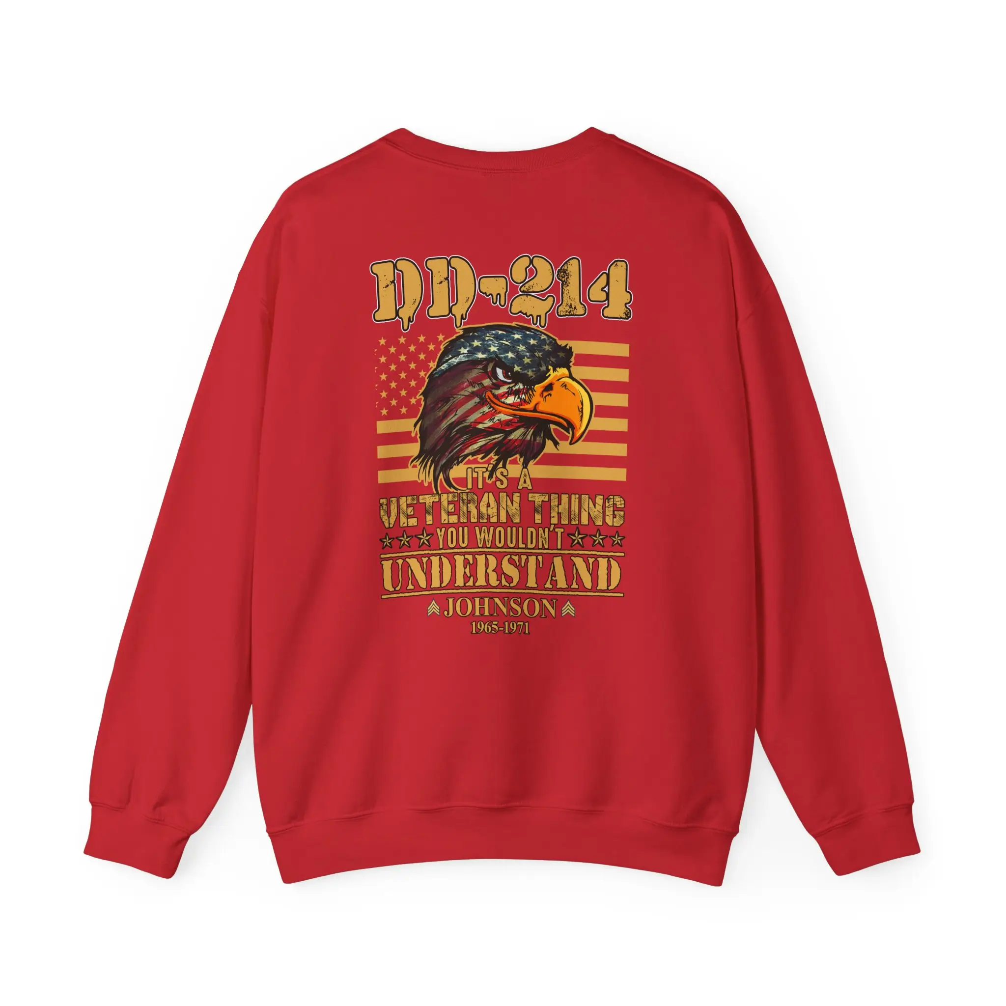 Customized DD-214 Veteran Sweatshirt #000098 - Image 5