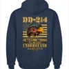 Customized DD-214 Veteran Zip Hoodie – Eagle Edition – Personalized Name & Service Years #000098