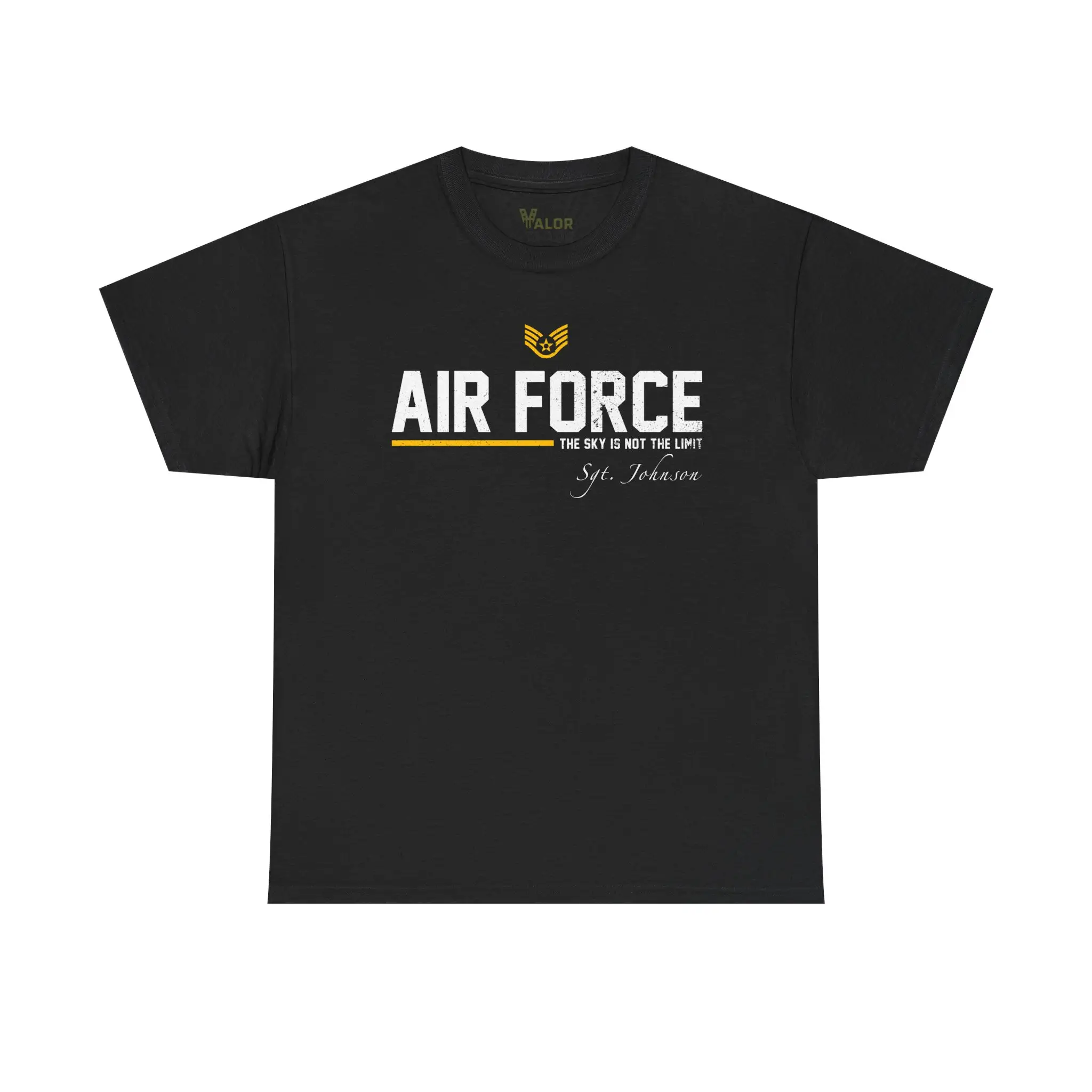 Customized U.S. Air Force “The Sky Is Not The Limit” T-Shirt – Personalized Veteran Edition#000095