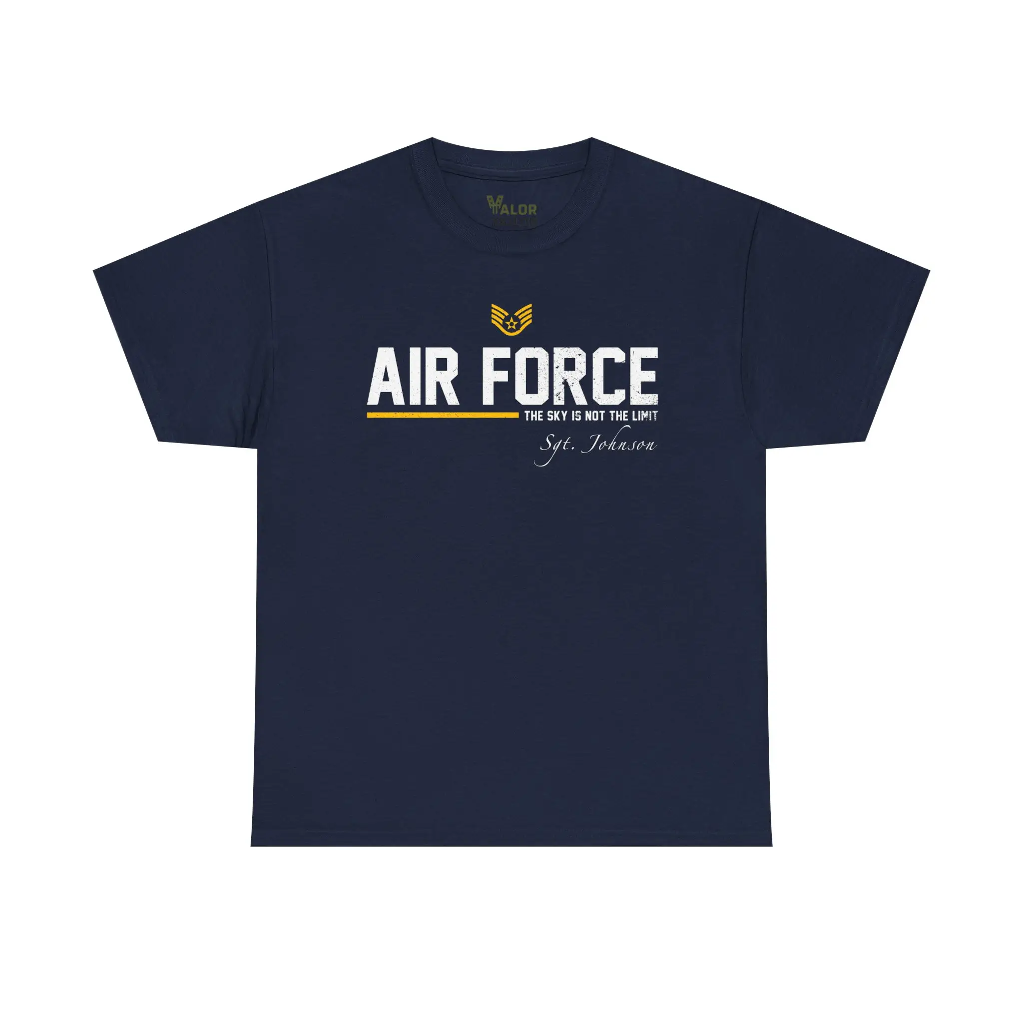 Customized U.S. Air Force “The Sky Is Not The Limit” T-Shirt – Personalized Veteran Edition#000095