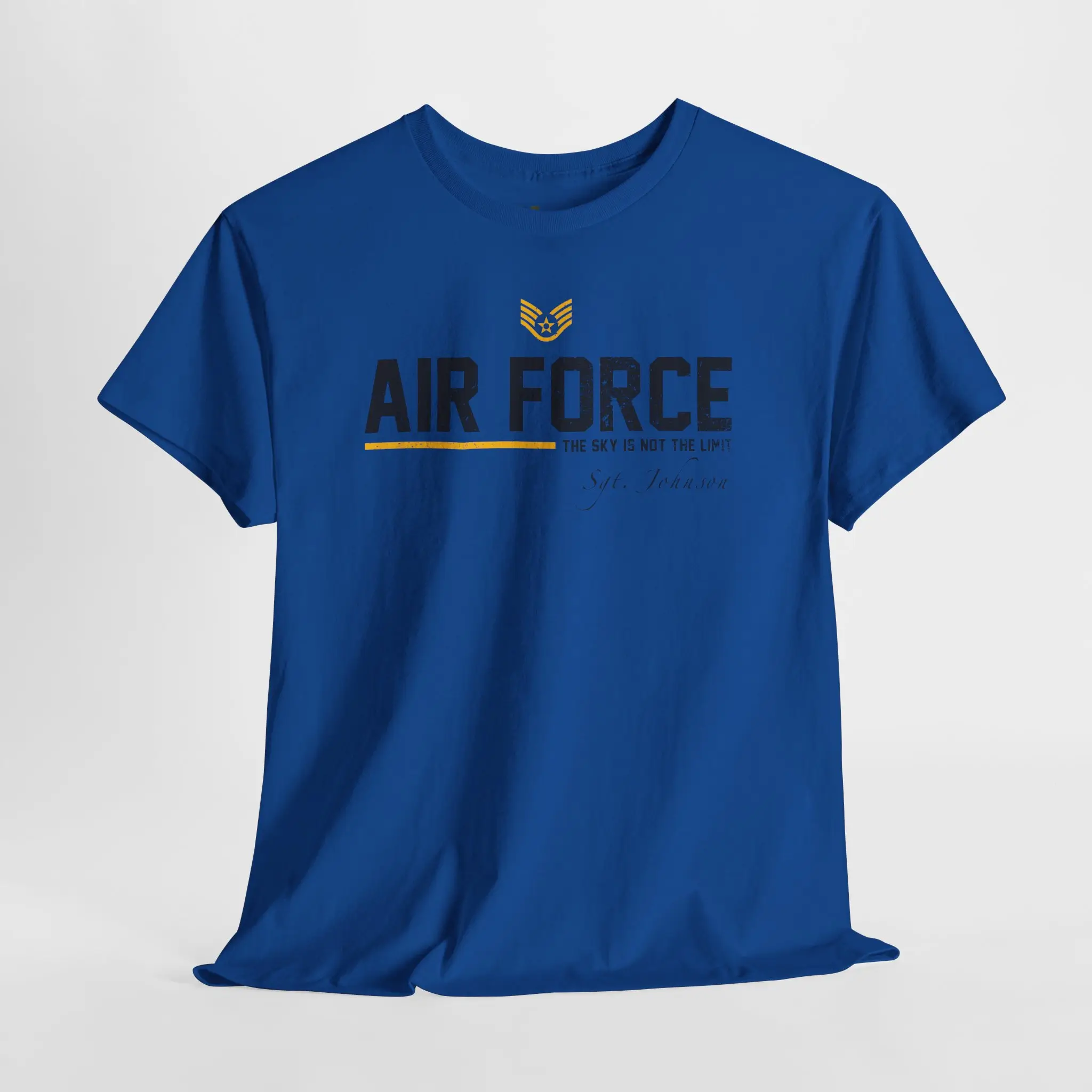 Customized U.S. Air Force “The Sky Is Not The Limit” T-Shirt – Personalized Veteran Edition#000095