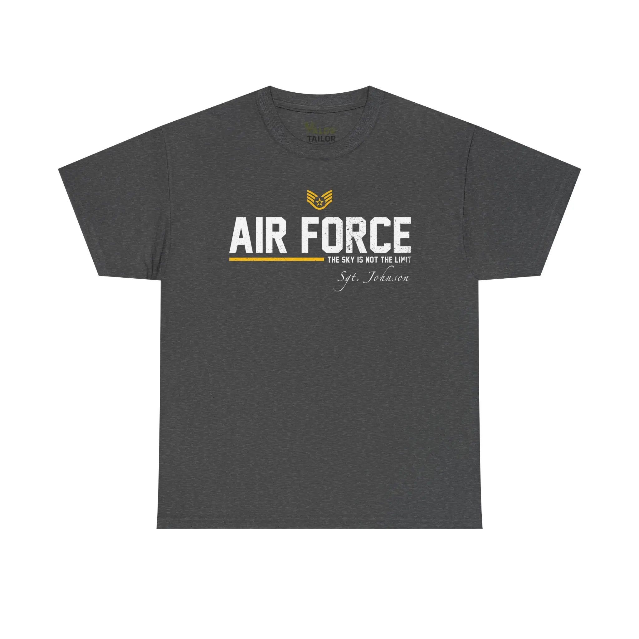 Customized U.S. Air Force “The Sky Is Not The Limit” T-Shirt – Personalized Veteran Edition#000095