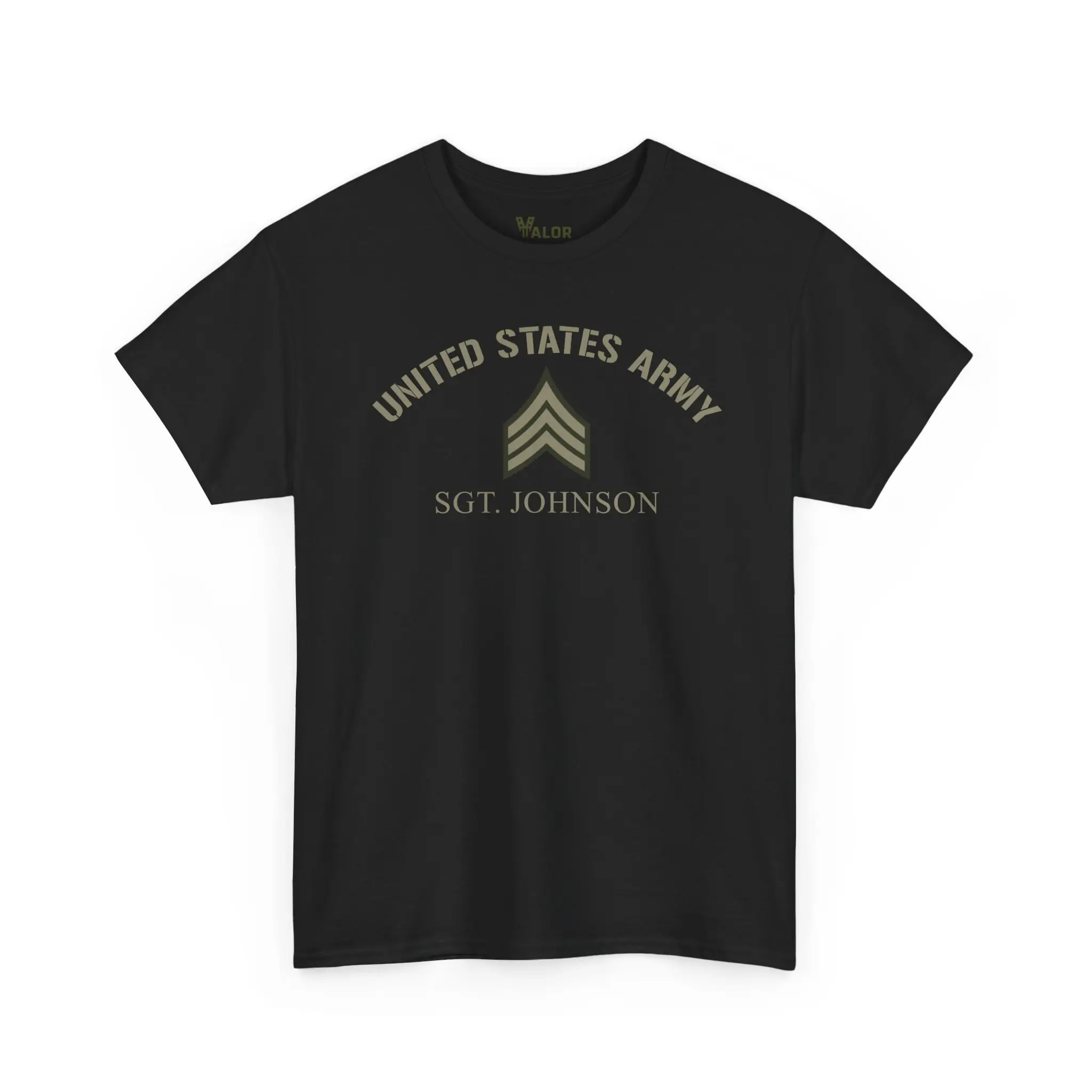 Customized U.S. Army T-Shirt with Rank & Name – Military Veteran Personalized Tee #000091
