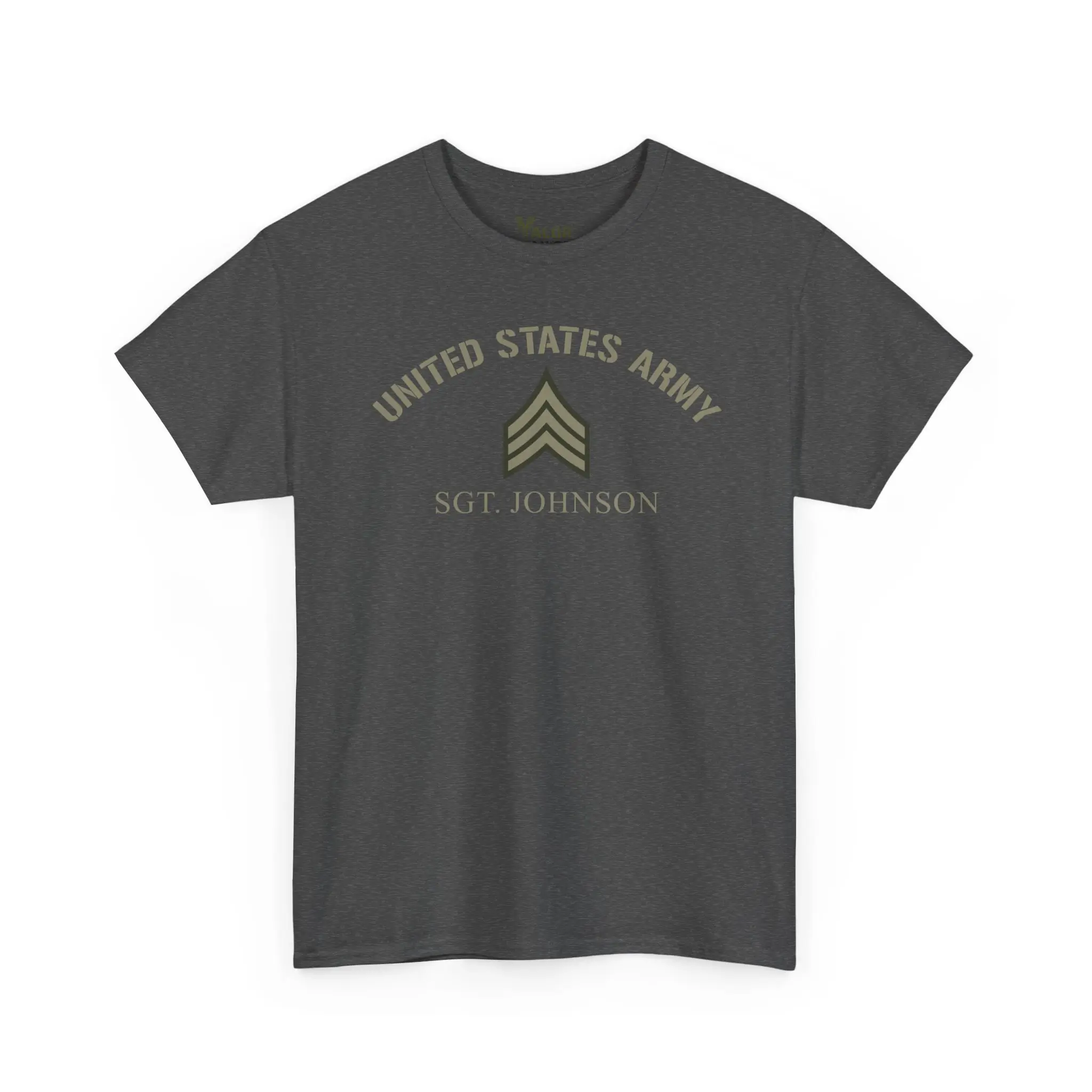 Customized U.S. Army T-Shirt with Rank & Name – Military Veteran Personalized Tee #000091