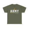Customized U.S. Army T-Shirt – “No Better Friend, No Worse Enemy” with Rank & Name #000093