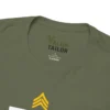 Customized U.S. Army T-Shirt – “No Better Friend, No Worse Enemy” with Rank & Name #000093
