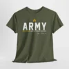 Customized U.S. Army T-Shirt – “No Better Friend, No Worse Enemy” with Rank & Name #000093