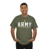 Customized U.S. Army T-Shirt – “No Better Friend, No Worse Enemy” with Rank & Name #000093