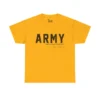 Customized U.S. Army T-Shirt – “No Better Friend, No Worse Enemy” with Rank & Name #000093