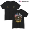 Customized U.S. Army Veteran T-Shirt – Personalized Rank & Name #00011