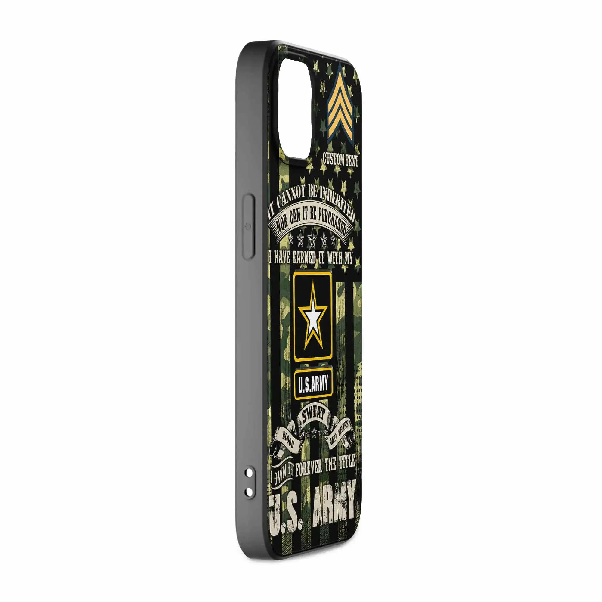 Customized US Military Branches - With My Blood, Sweat And Tears Phone Case