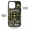 Customized US Military Branches - With My Blood, Sweat And Tears Phone Case