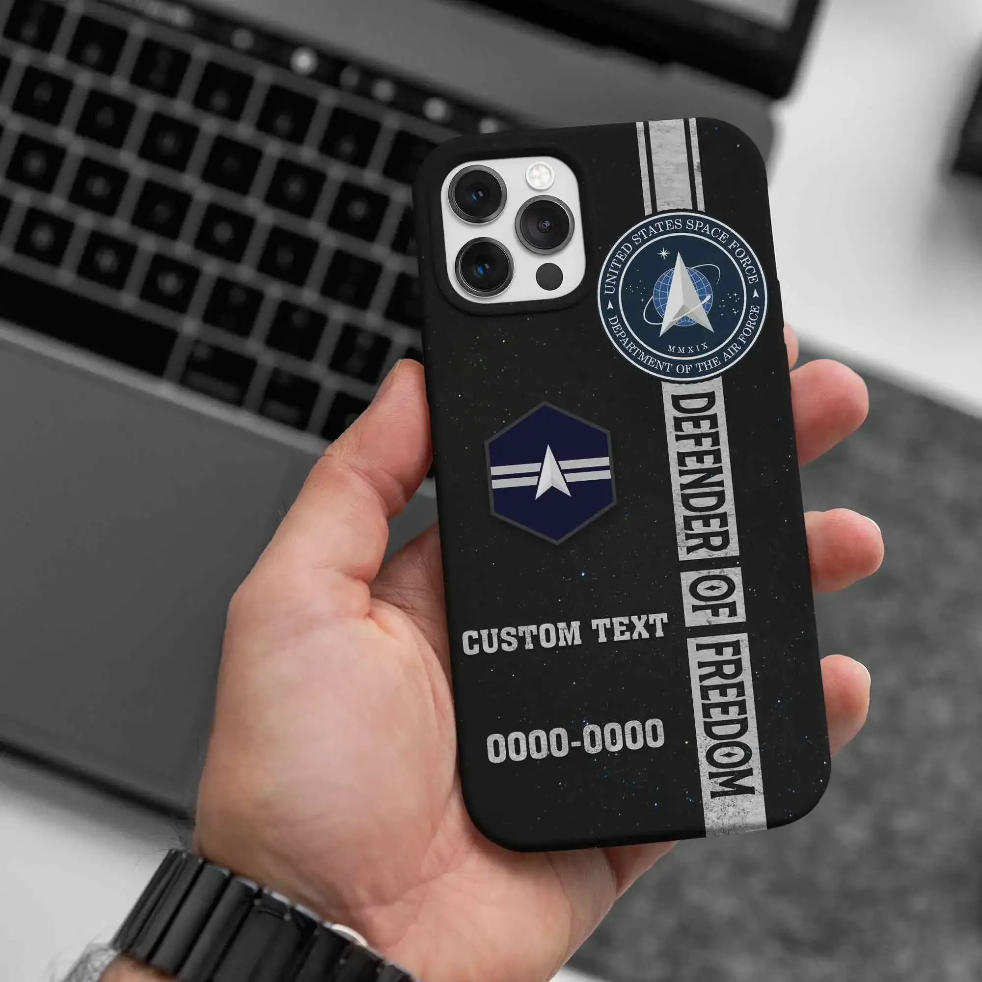 Customized US Military Defender Of Freedom Phone Case #000108