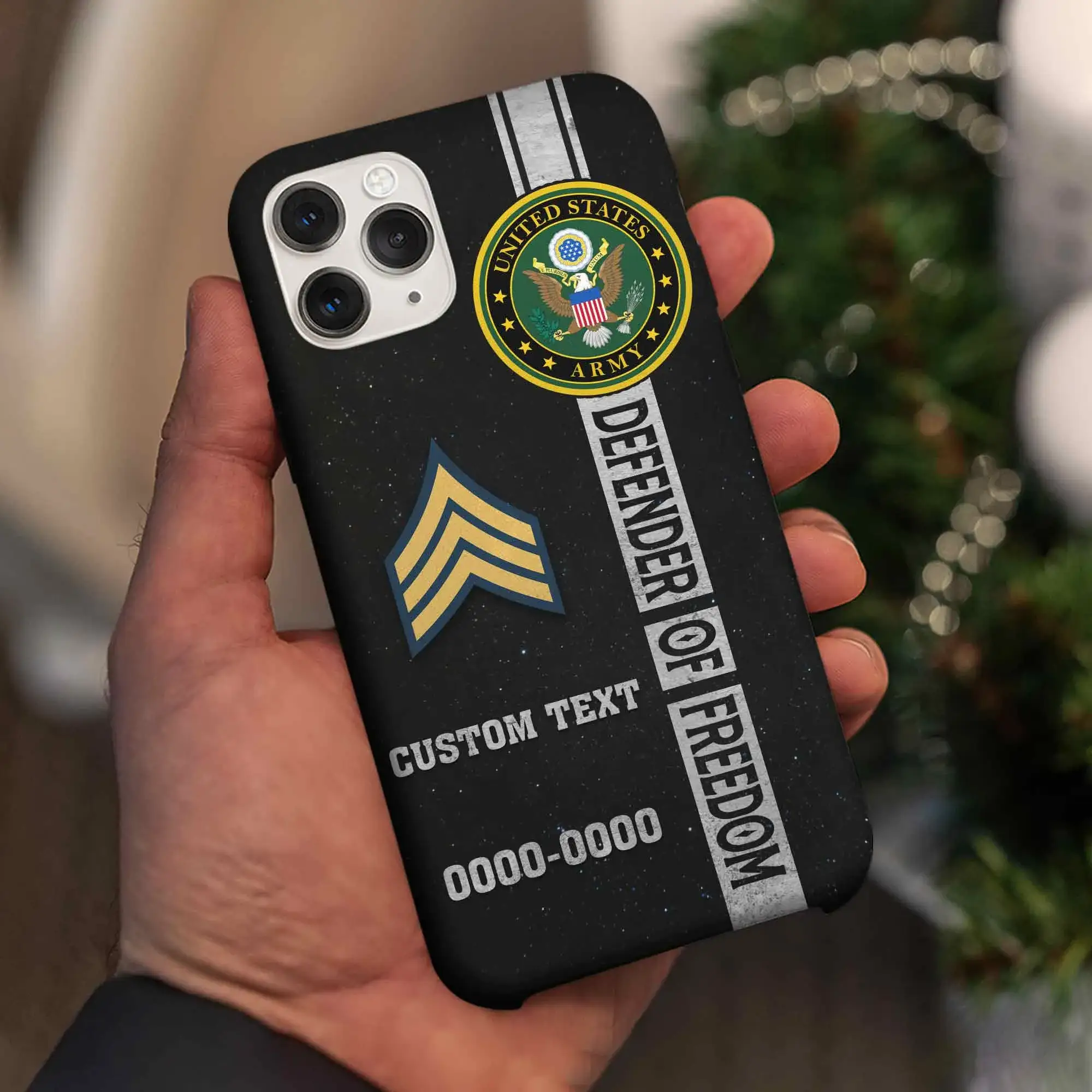 Customized US Military Defender Of Freedom Phone Case #000108