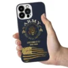 Customized US Military Golden Motto Pattern Phone Case #000105