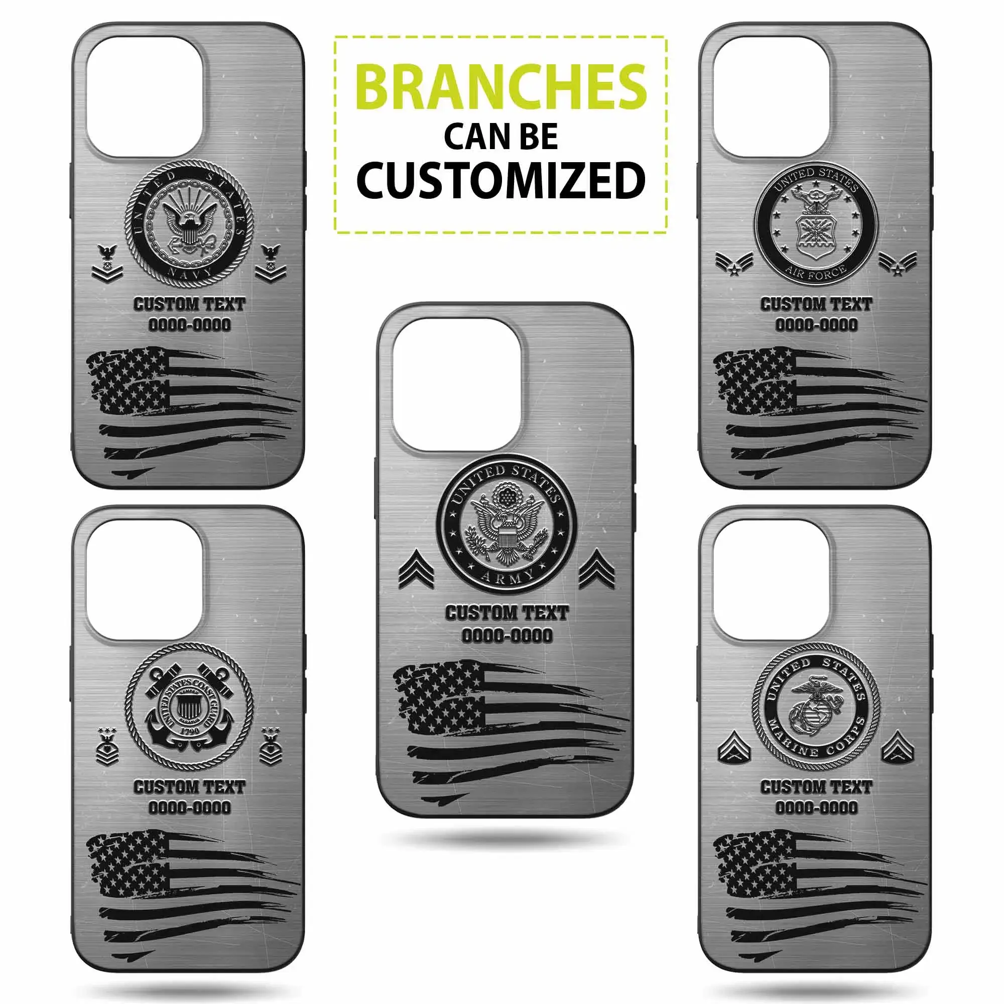 Customized US Military Proudly Served Phone Case #000102 - Image 10