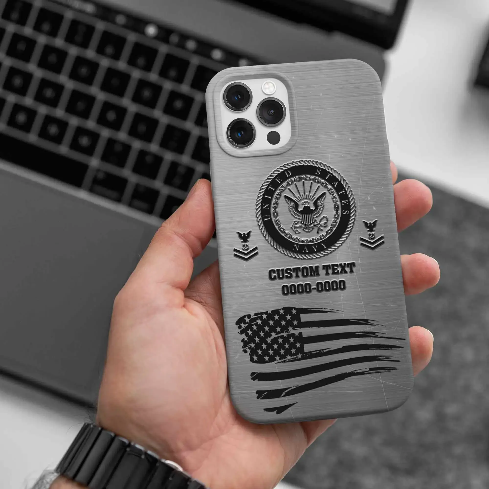 Customized US Military Proudly Served Phone Case #000102 - Image 7