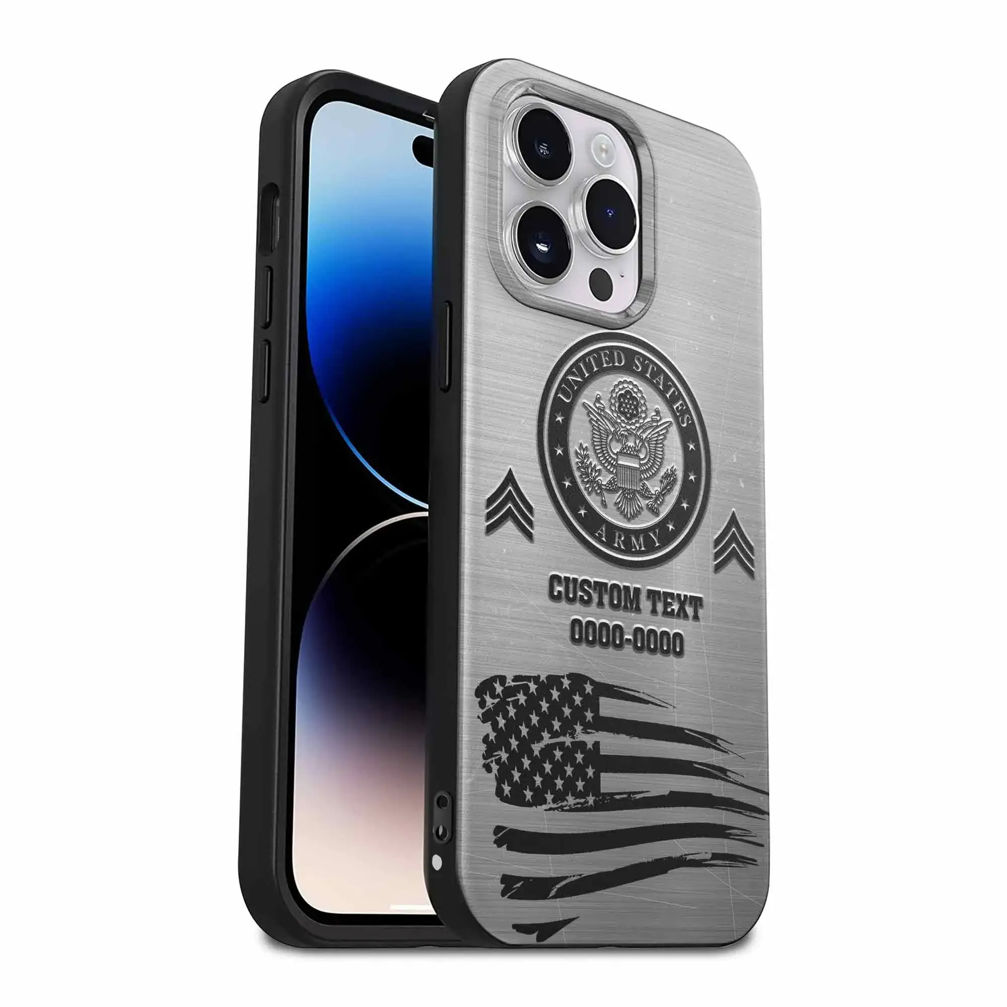 Customized US Military Proudly Served Phone Case #000102 - Image 5