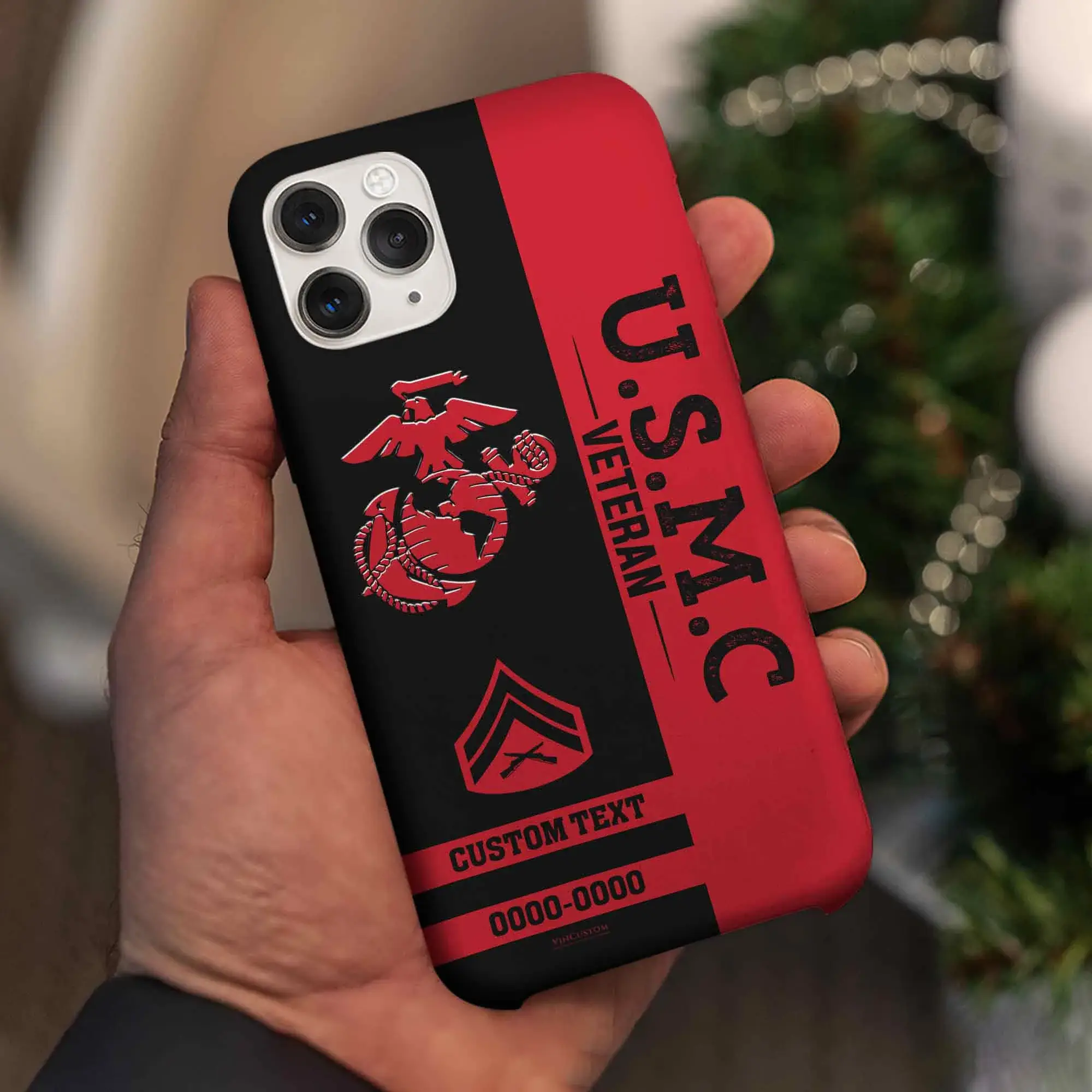 Customized US Veteran Proudly Served Phone Case #000110