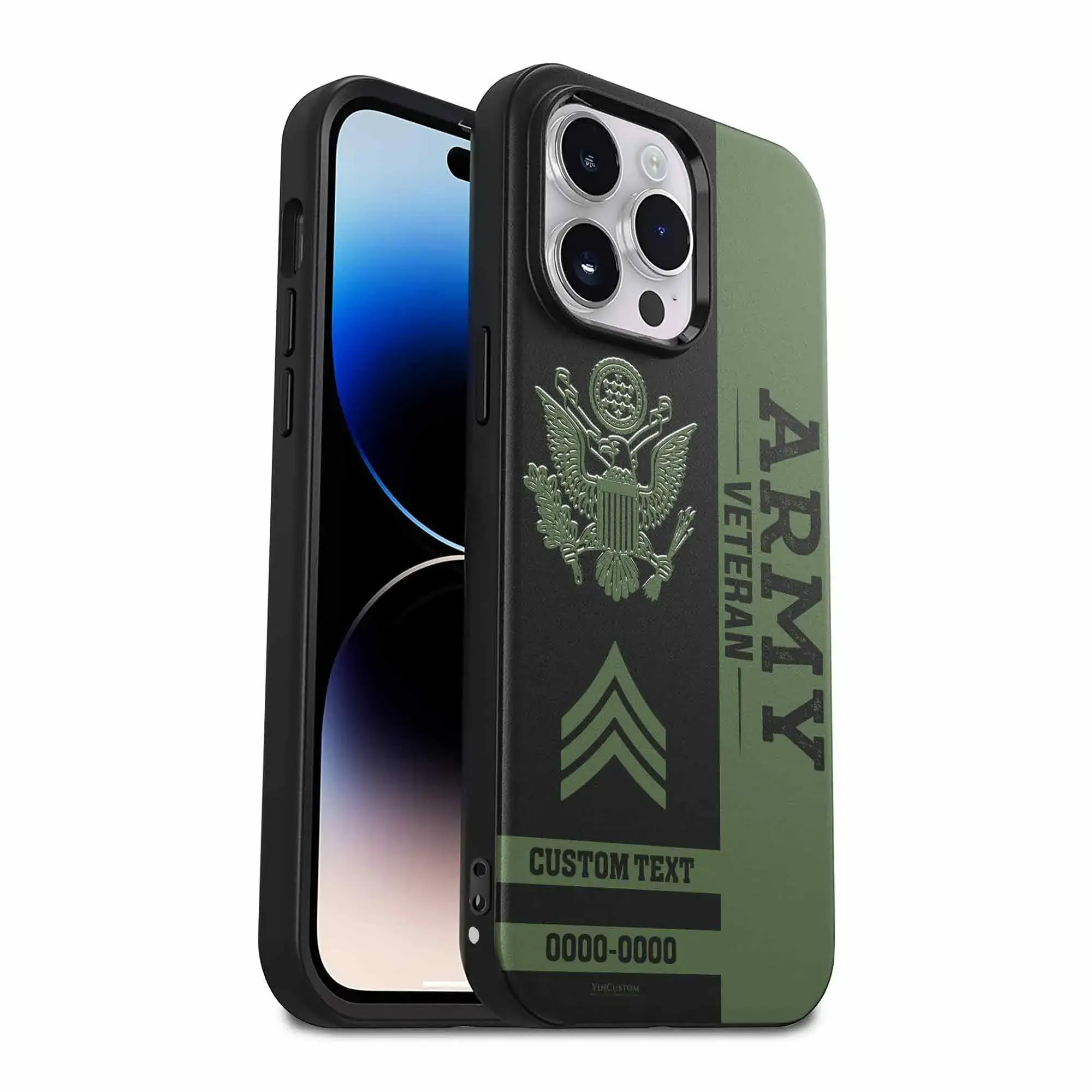 Customized US Veteran Proudly Served Phone Case #000110