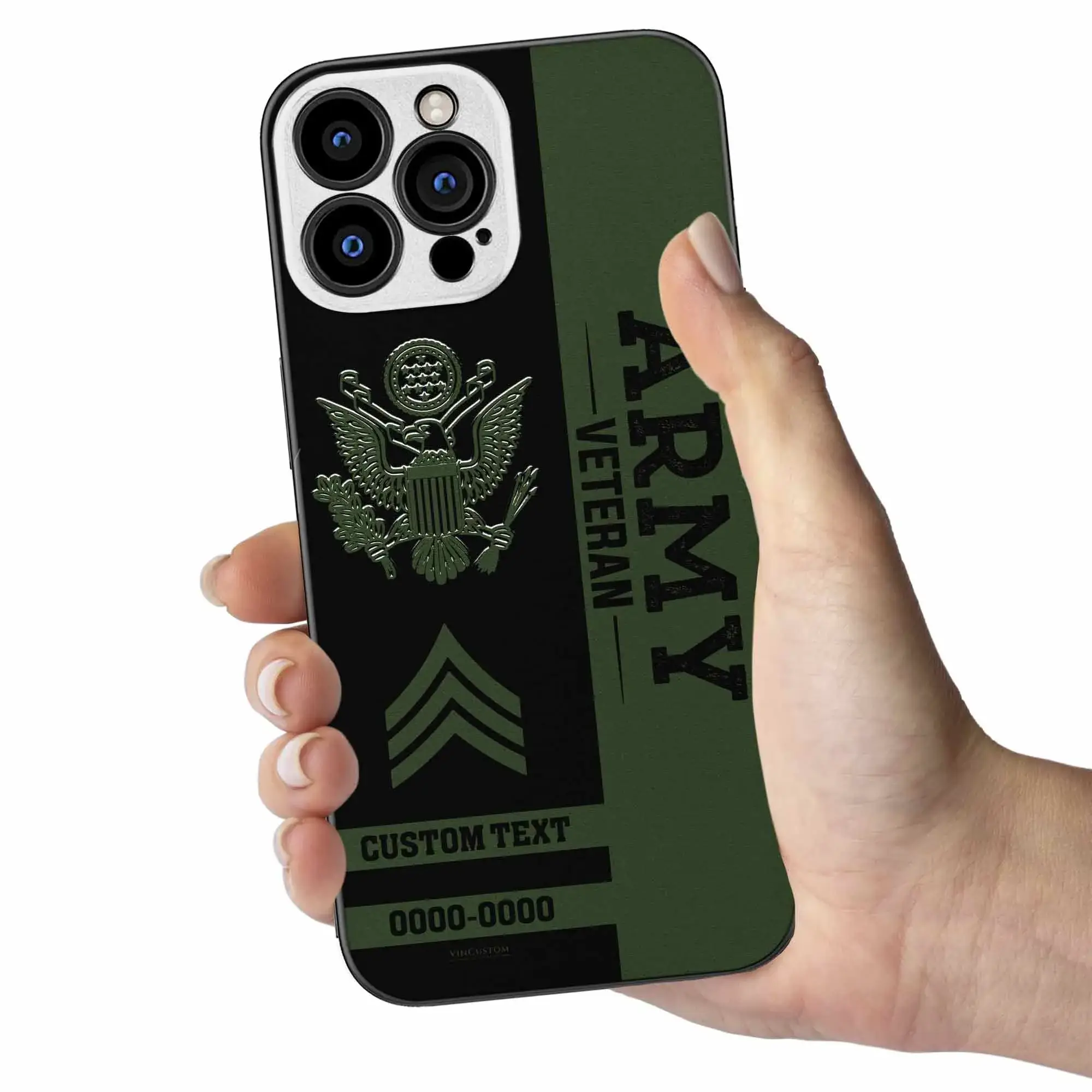 Customized US Veteran Proudly Served Phone Case #000110
