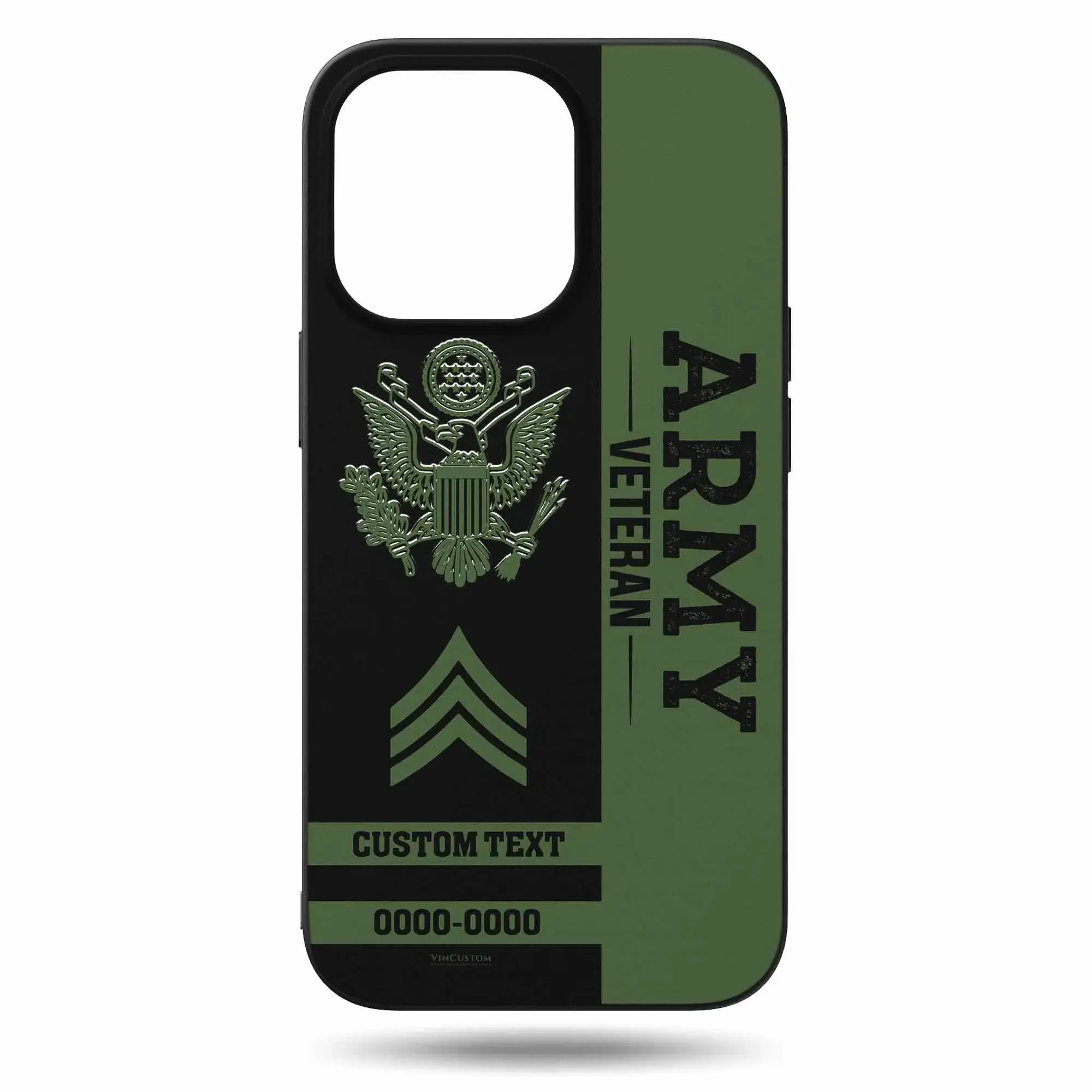 Customized US Veteran Proudly Served Phone Case #000110