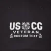 Customized USCG Veteran Embroidered Hat – Personal Rank, Name & Service Years #000075