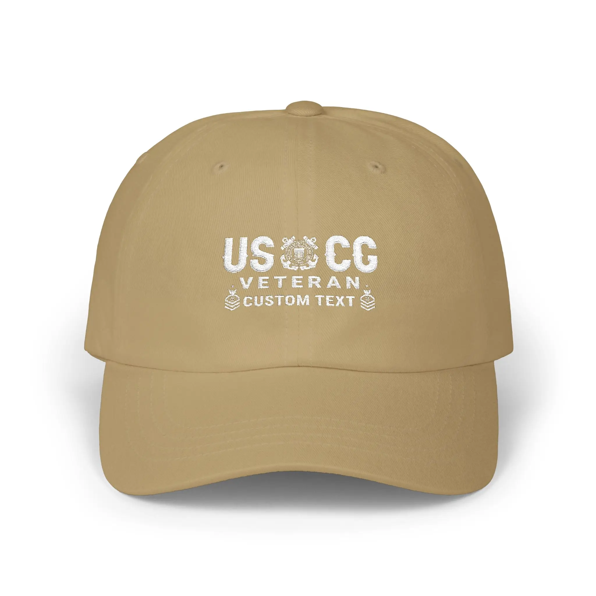 Customized USCG Veteran Embroidered Hat – Personal Rank, Name & Service Years #000075