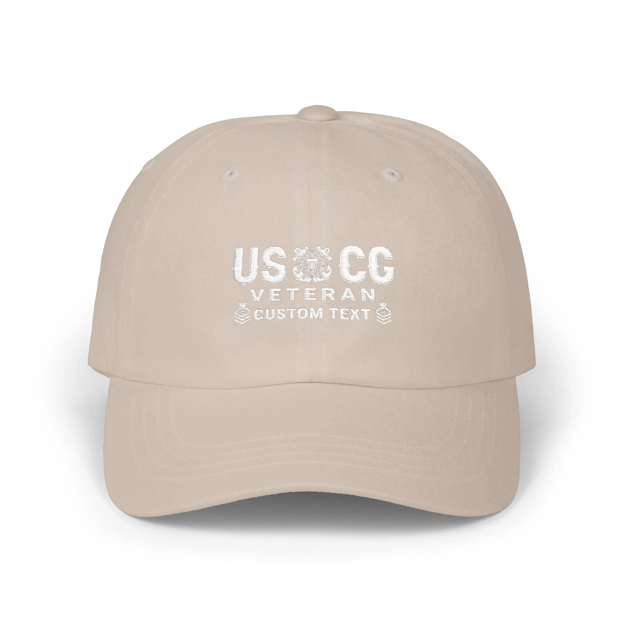 Customized USCG Veteran Embroidered Hat – Personal Rank, Name & Service Years #000075