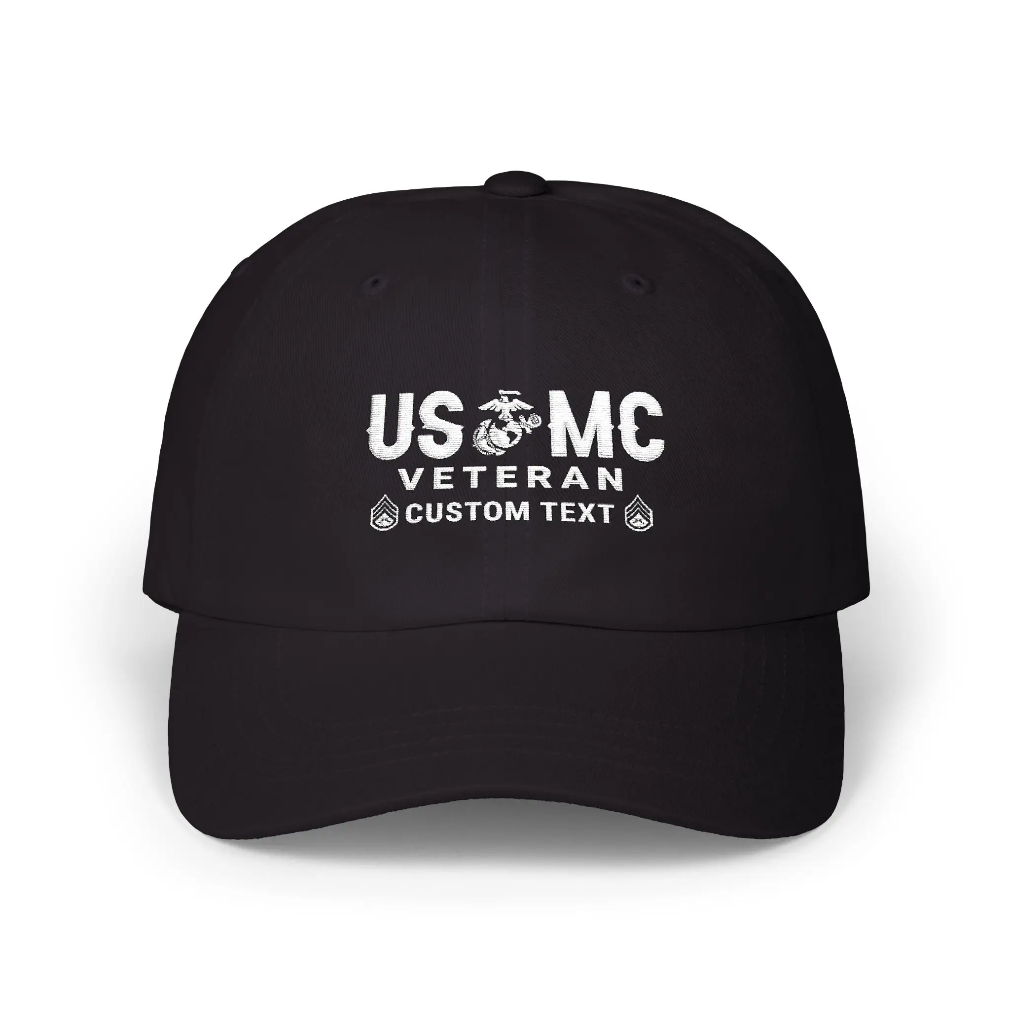 Customized USMC Veteran Embroidered Hat – Personal Rank, Name & Service Years #000074