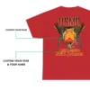 Customized USMC Veteran T-Shirt – Rank, Name & Service Years – Marine Corps Eagle & Rifles Design #000099