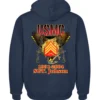 Customized USMC Veteran Zip Hoodie – Rank, Name & Service Years – Marine Corps Eagle & Rifles Design #000099