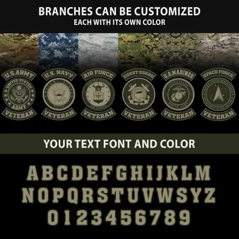 Customized United States Military Branches Veterans Phone Case #000106