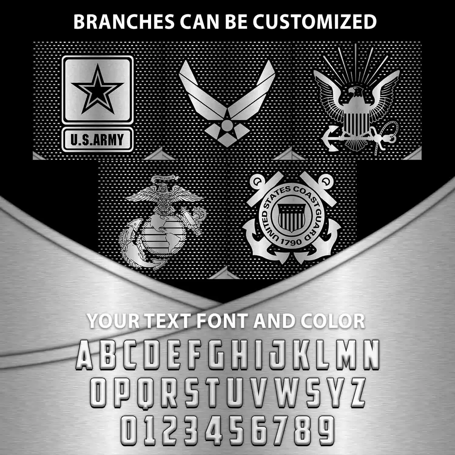 Customized United States Military Branches Veterans Phone Case #000109