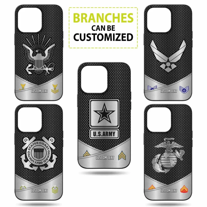 Customized United States Military Branches Veterans Phone Case #000109