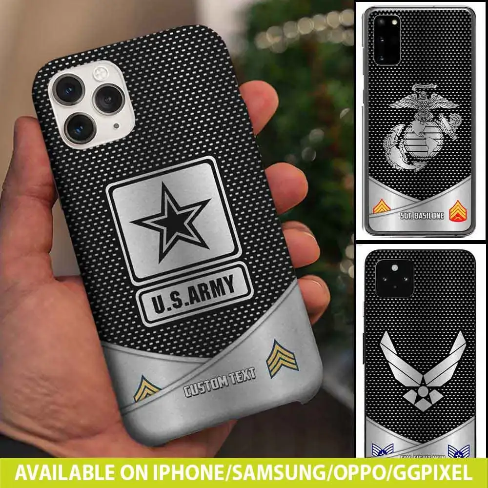 Customized United States Military Branches Veterans Phone Case #000109