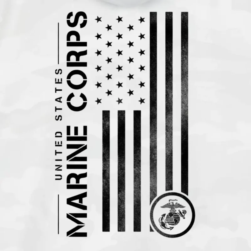 Personalized US Marine Corps Windbreaker Jacket – Lightweight Military Jacket for Veterans #000025