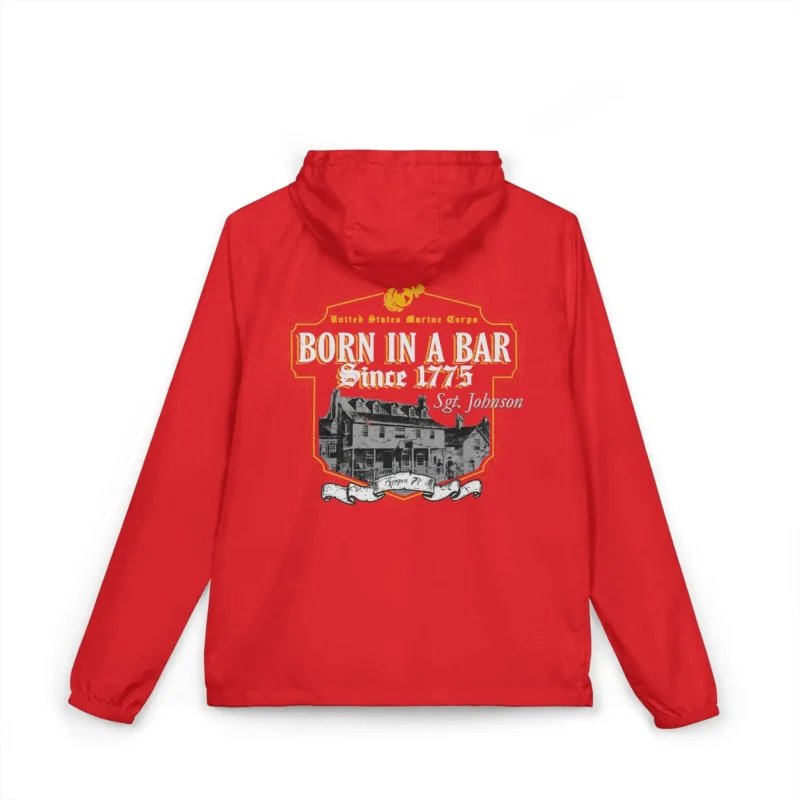 USMC “Born In A Bar Since 1775” Windbreaker Jacket – Semper Fi #000092