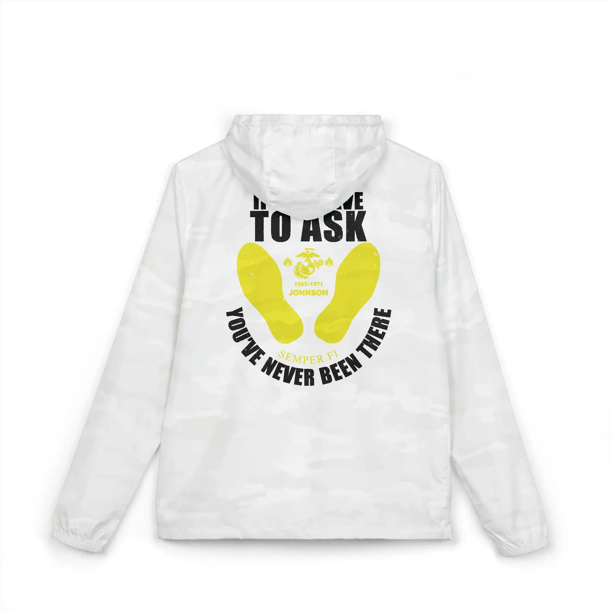 USMC Veteran “I Dare You To Ask” Windbreaker Jacket – Semper Fi #000090