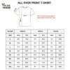 All Over Print T-shirt Size Chart