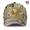 Custom Army Branch Veteran Camo Hat - Personalized MOSBranch, Rank, Name & Years #000173