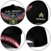 Custom Flag-Winged Eagle Veteran Hat - Personalized Branch, Rank, Name & Service Years #000171