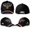 Custom Flag-Winged Eagle Veteran Hat - Personalized Branch, Rank, Name & Service Years #000171